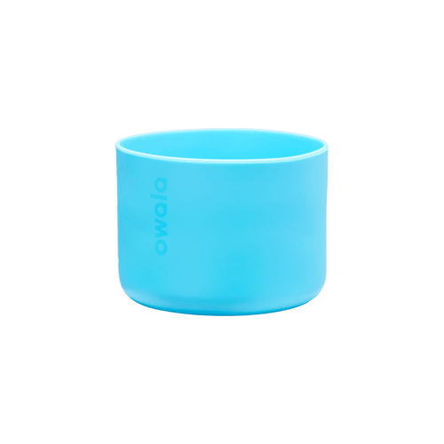Owala bright-blue 40oz silicone bottle boot.